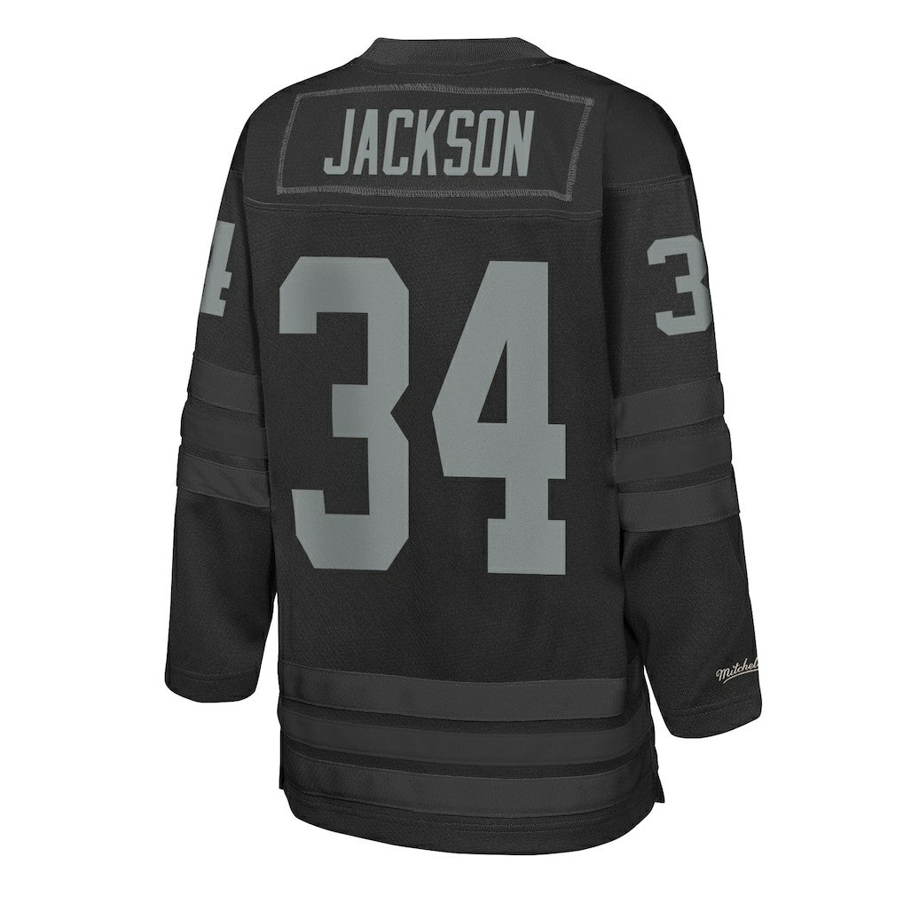 Bo Jackson Las Vegas Raiders Youth Hockey Fashion Jersey - Black cheap