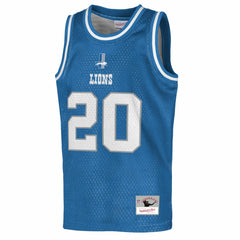 Barry Sanders Detroit Lions Youth Retired Player NFL Basketball Fashion Jersey - Blue cheap