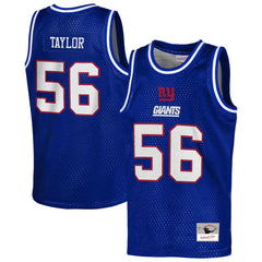 Lawrence Taylor New York Giants Youth Retired Player NFL Basketball Fashion Jersey - Royal discount