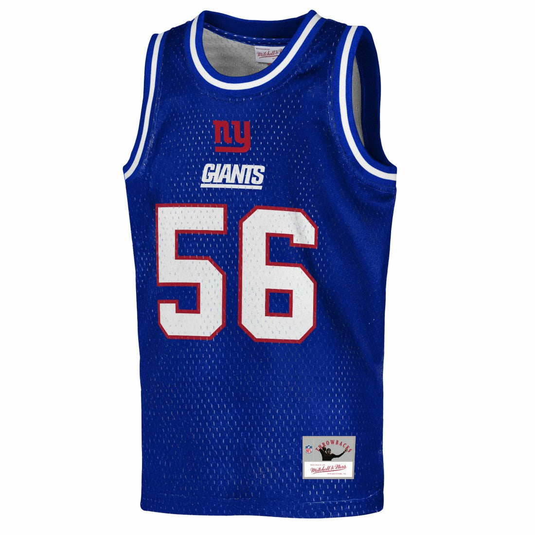 Lawrence Taylor New York Giants Youth Retired Player NFL Basketball Fashion Jersey - Royal discount