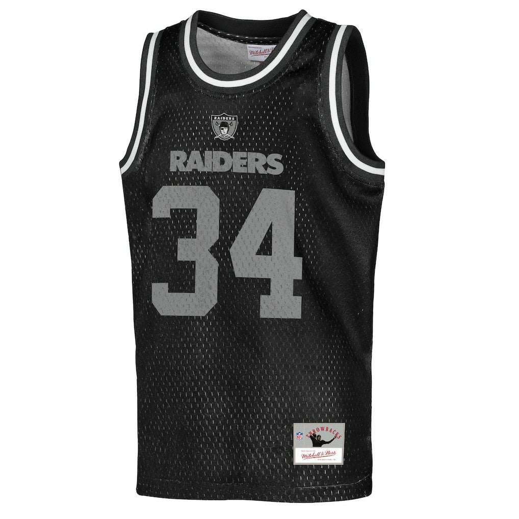 Bo Jackson Las Vegas Raiders Youth Retired Player NFL Basketball Fashion Jersey - Black online