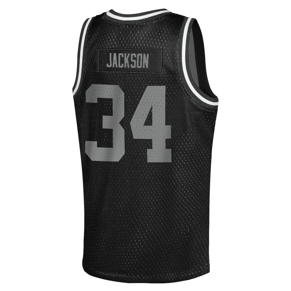 Bo Jackson Las Vegas Raiders Youth Retired Player NFL Basketball Fashion Jersey - Black online
