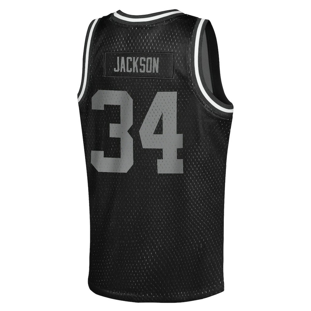 Bo Jackson Las Vegas Raiders Youth Retired Player NFL Basketball Fashion Jersey - Black online