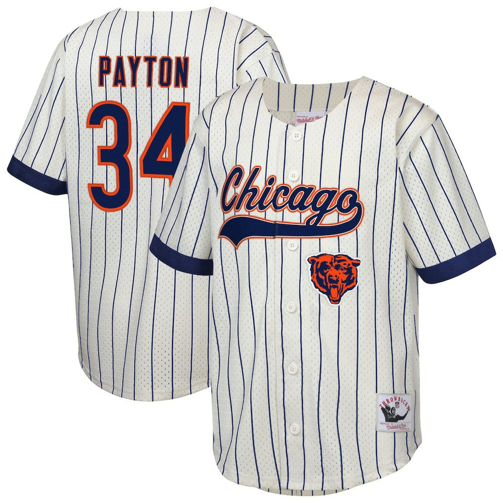 Walter Payton Chicago Bears Youth Retired Player Name & Number Baseball Jersey - Cream online