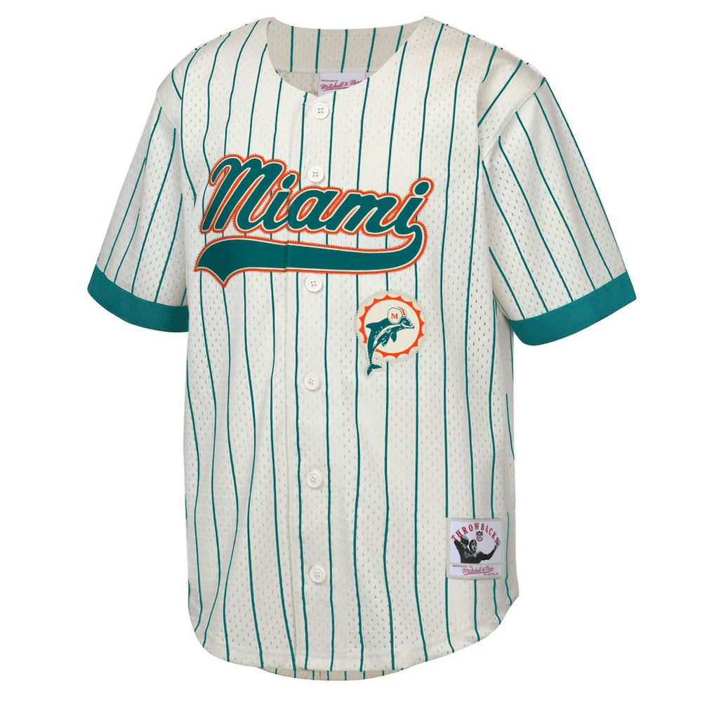 Dan Marino Miami Dolphins Youth Retired Player Name & Number Baseball Jersey - Cream discount