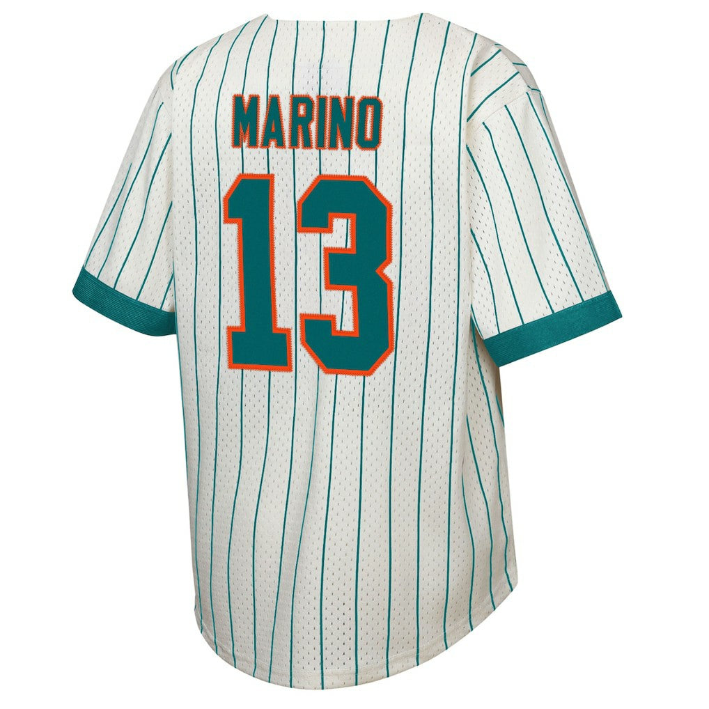 Dan Marino Miami Dolphins Youth Retired Player Name & Number Baseball Jersey - Cream discount