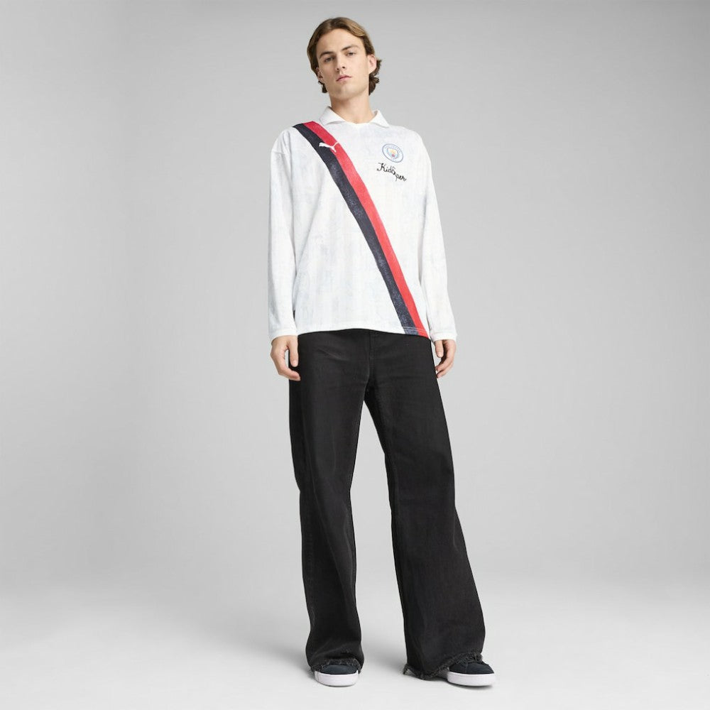 Manchester City x KidSuper 2025 FIFA Club World Cup Retro Long Sleeve T-Shirt - White sale