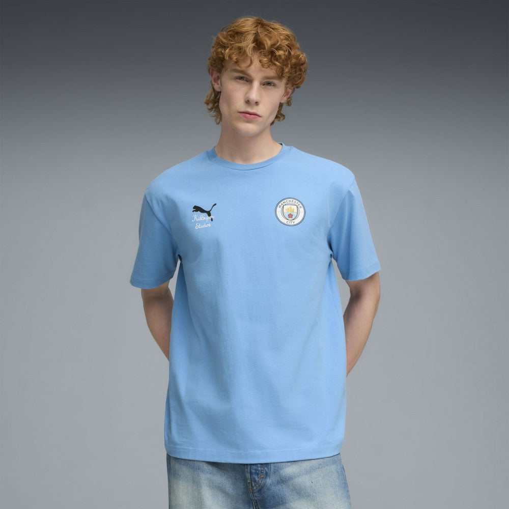 Manchester City x KidSuper 2025 FIFA Club World Cup Graphic T-Shirt - Light Blue sale