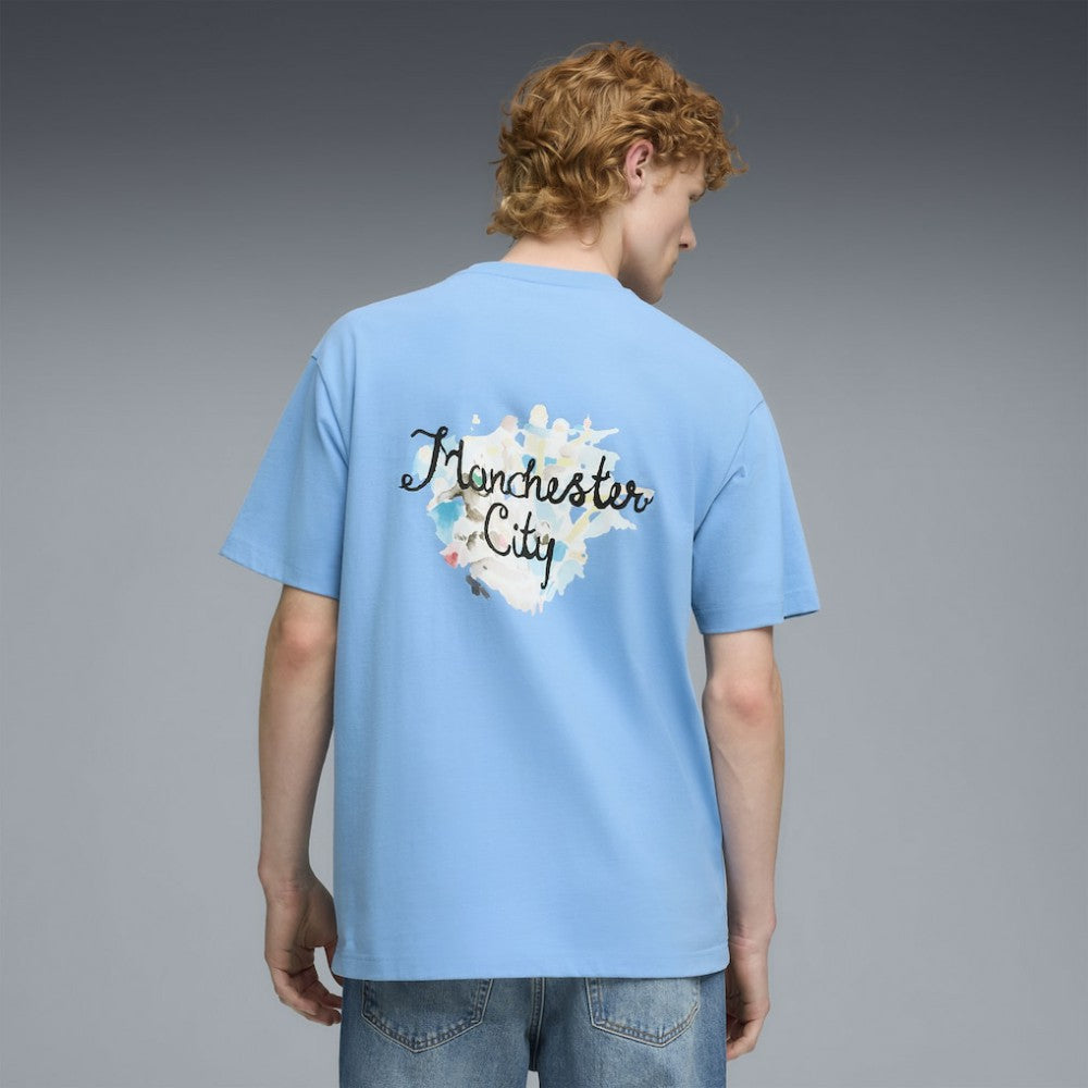Manchester City x KidSuper 2025 FIFA Club World Cup Graphic T-Shirt - Light Blue sale