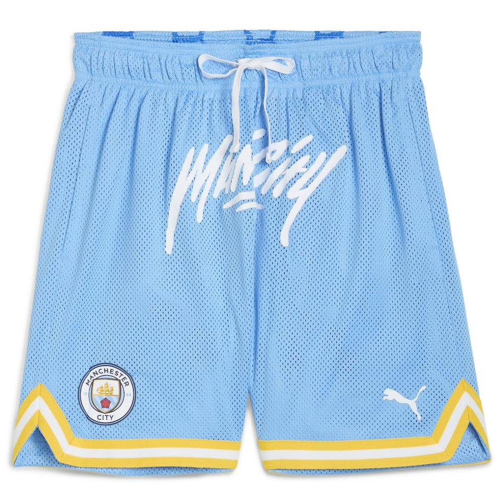 Manchester City 2025 FIFA Club World Cup Hoops Reversible Shorts - Light Blue for sale