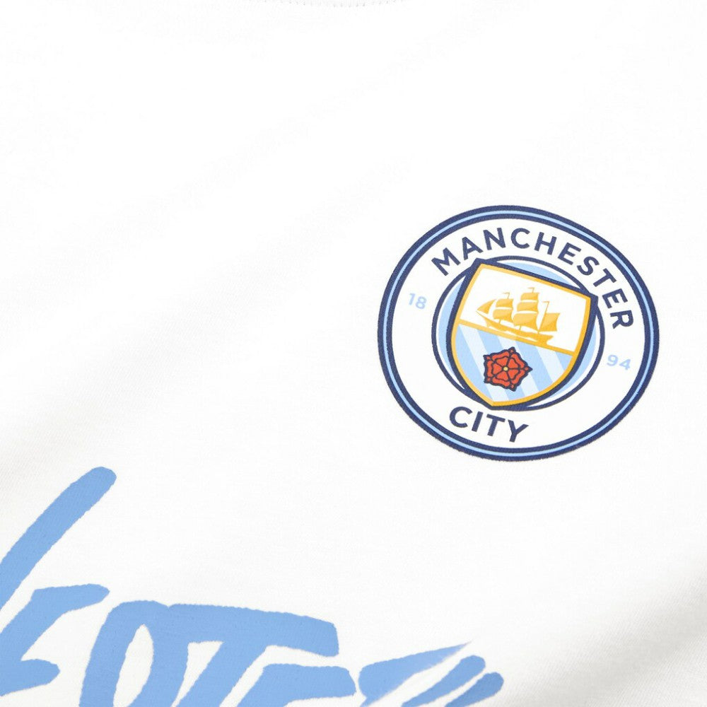 Manchester City 2025 FIFA Club World Cup Hoops T-Shirt - White on sale