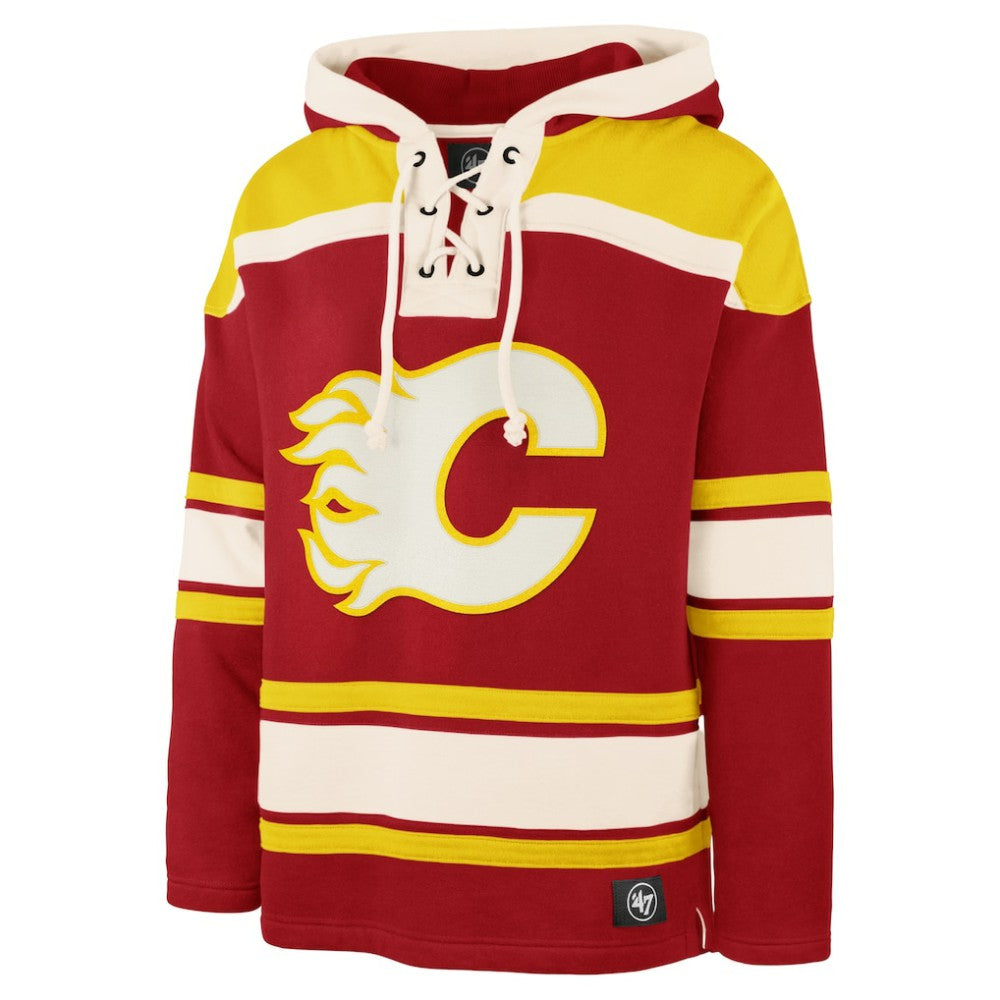 Calgary Flames '47 Superior Lacer Hoodie - Red Hoodies