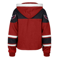 Washington Capitals '47 Women's Cropped Lacer Hoodie - Red Hoodies