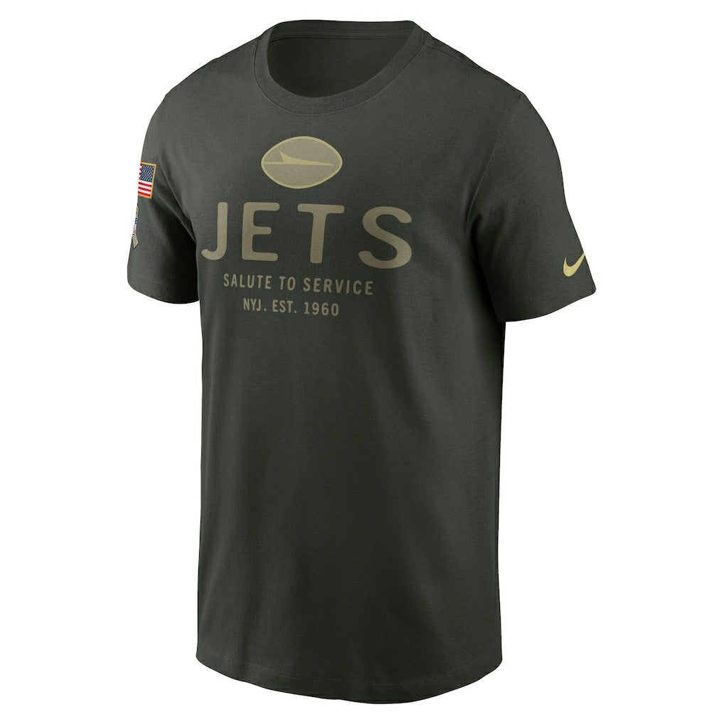 New York Jets 2025 Salute to Service Sideline Primary Edge Dri-FIT T-Shirt - Forest Green for sale