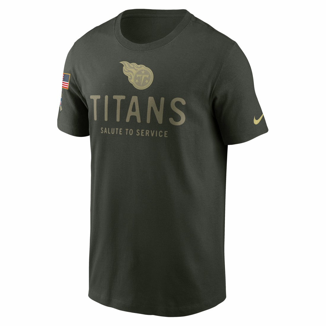 Tennessee Titans 2025 Salute to Service Sideline Primary Edge Dri-FIT T-Shirt - Forest Green cheap
