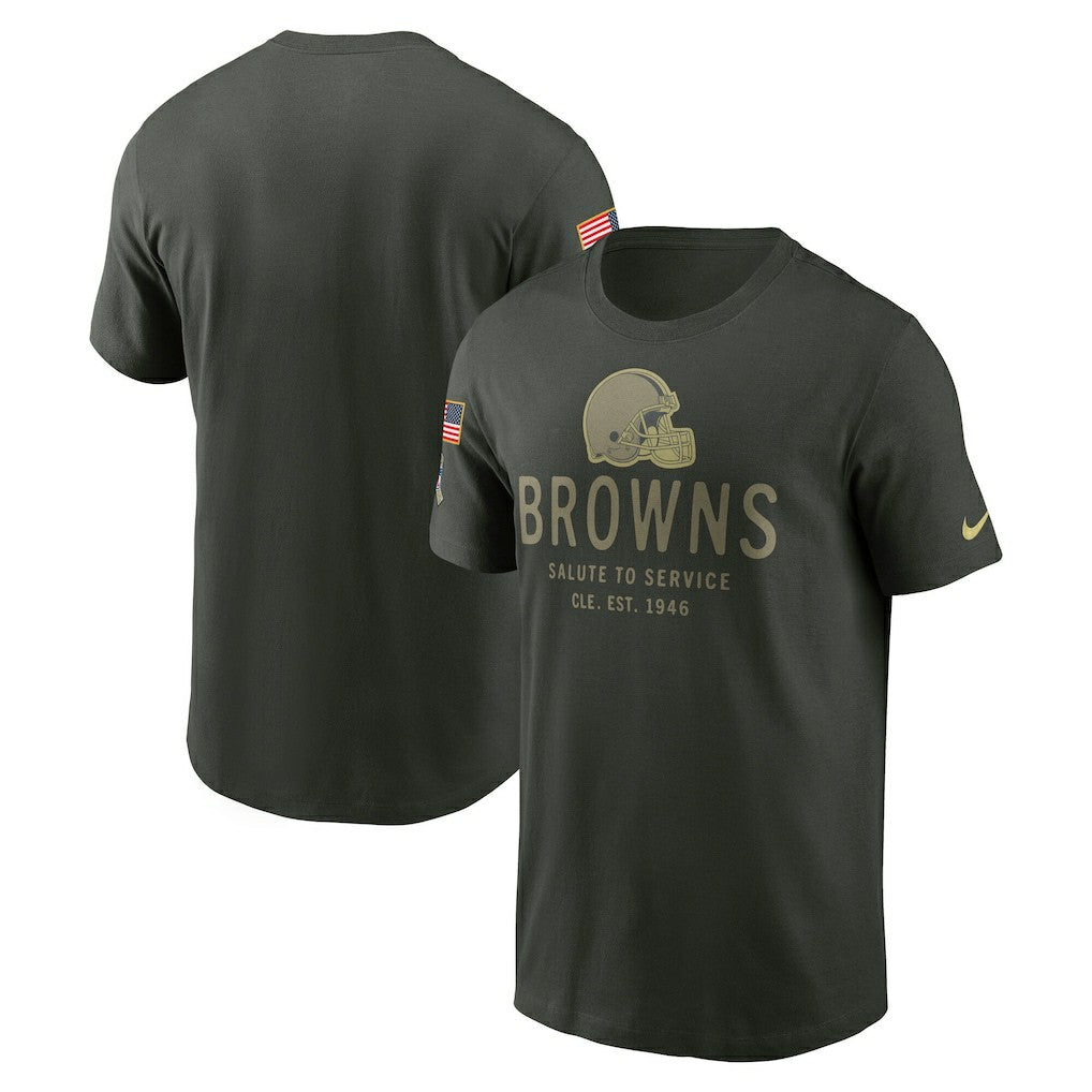Cleveland Browns 2025 Salute to Service Sideline Primary Edge Dri-FIT T-Shirt - Forest Green online