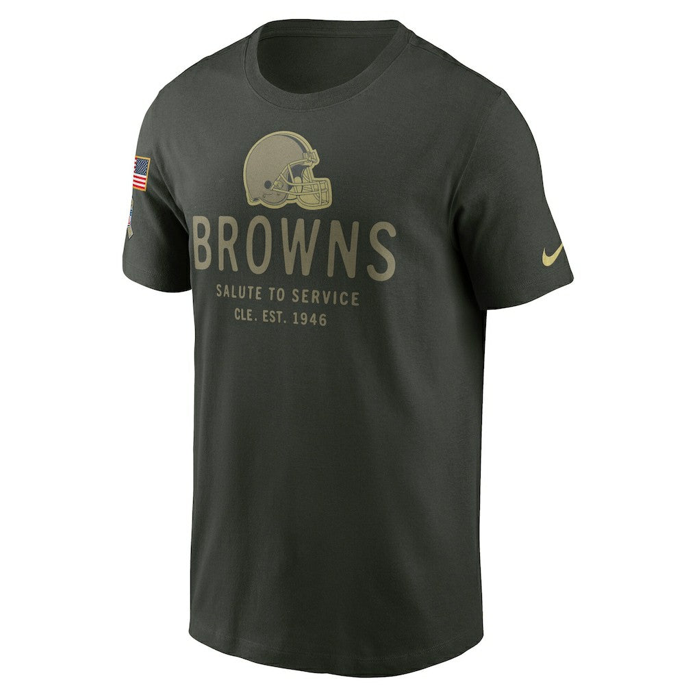 Cleveland Browns 2025 Salute to Service Sideline Primary Edge Dri-FIT T-Shirt - Forest Green online
