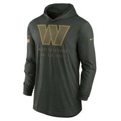 Washington Commanders 2025 Salute to Service Sideline Dri-FIT Lightweight Hooded Pullover - Forest Green discount