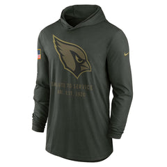 Arizona Cardinals 2025 Salute to Service Sideline Dri-FIT Lightweight Hooded Pullover - Forest Green discount