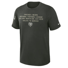 Chicago Bears 2025 Salute to Service Sideline Slub Dri-FIT T-Shirt - Dark Green on sale