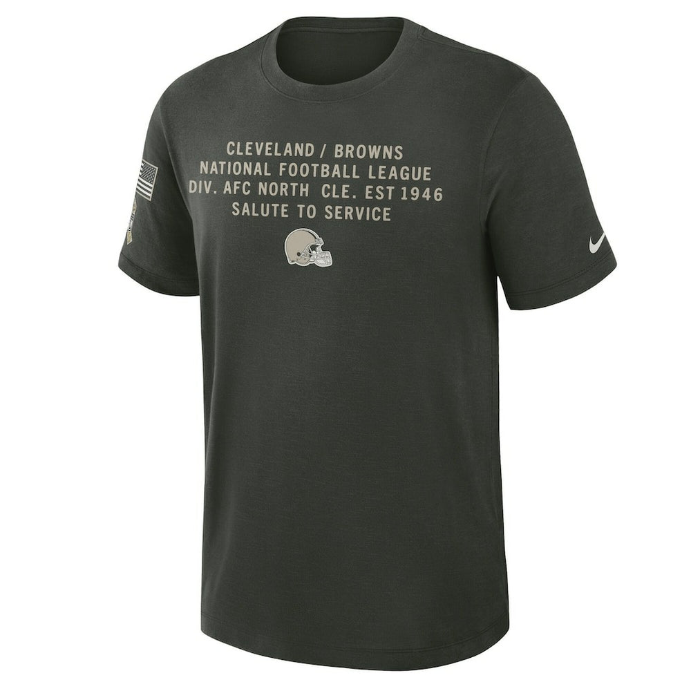 Cleveland Browns 2025 Salute to Service Sideline Slub Dri-FIT T-Shirt - Dark Green online