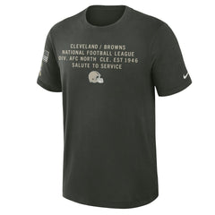Cleveland Browns 2025 Salute to Service Sideline Slub Dri-FIT T-Shirt - Dark Green online