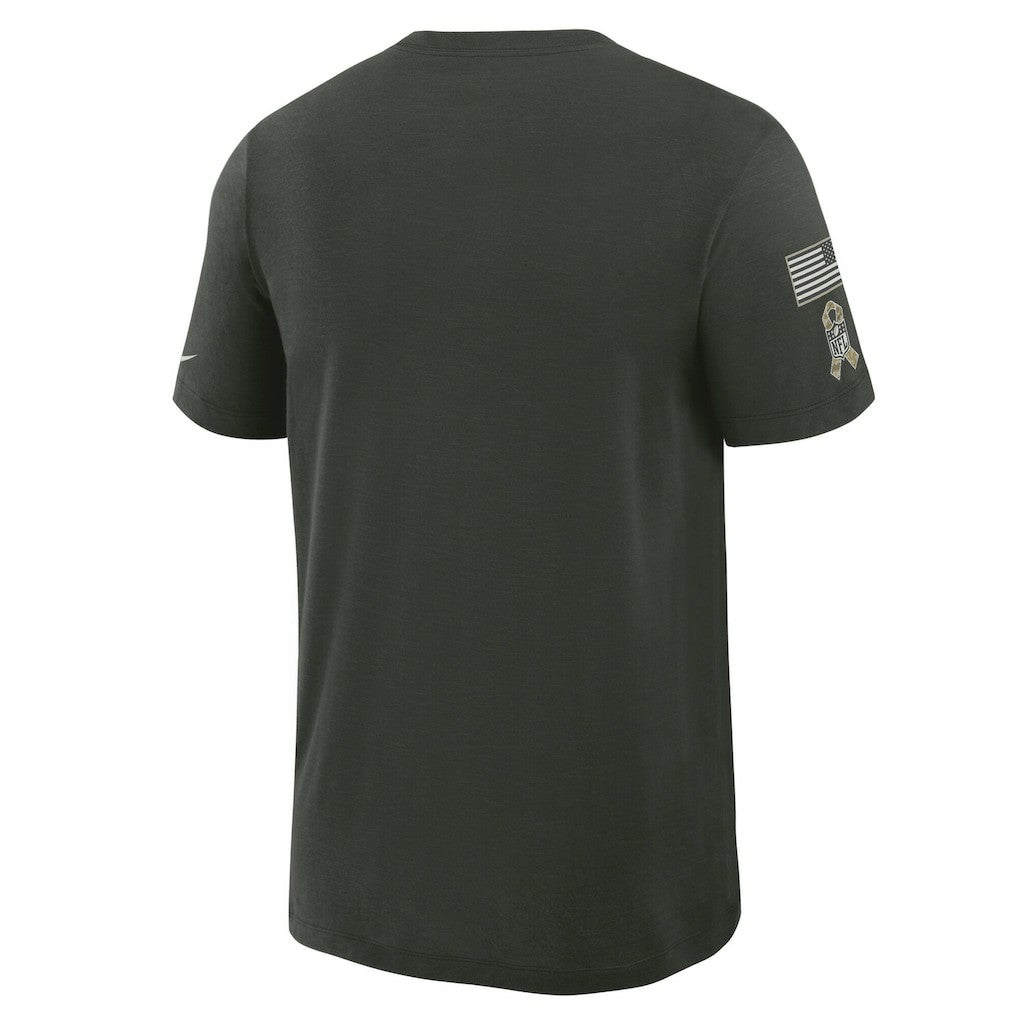 Baltimore Ravens 2025 Salute to Service Sideline Slub Dri-FIT T-Shirt - Dark Green discount