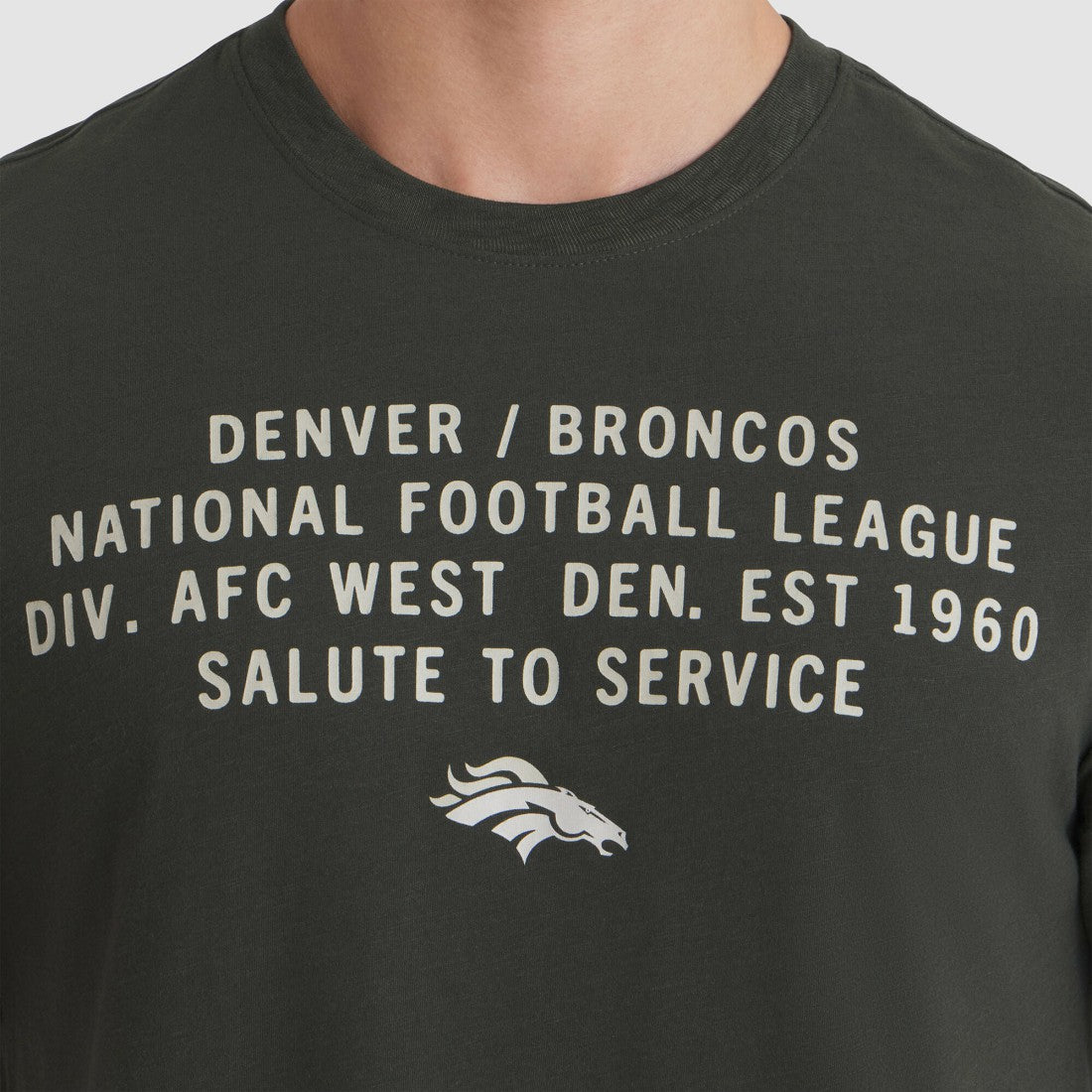 Denver Broncos 2025 Salute to Service Sideline Slub Dri-FIT T-Shirt - Forest Green discount