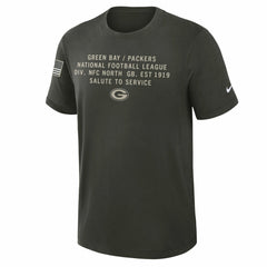 Green Bay Packers 2025 Salute to Service Sideline Slub Dri-FIT T-Shirt - Forest Green on sale