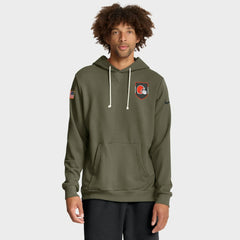 Cleveland Browns 2025 Salute to Service Sideline Standard Issue Dri-FIT Hoodie - Olive cheap