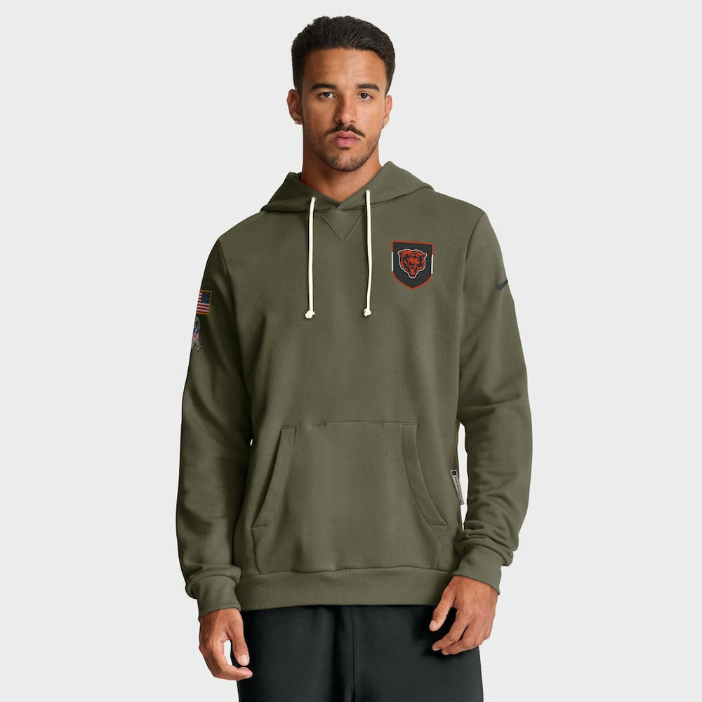 Chicago Bears 2025 Salute to Service Sideline Standard Issue Dri-FIT Hoodie - Olive outlet