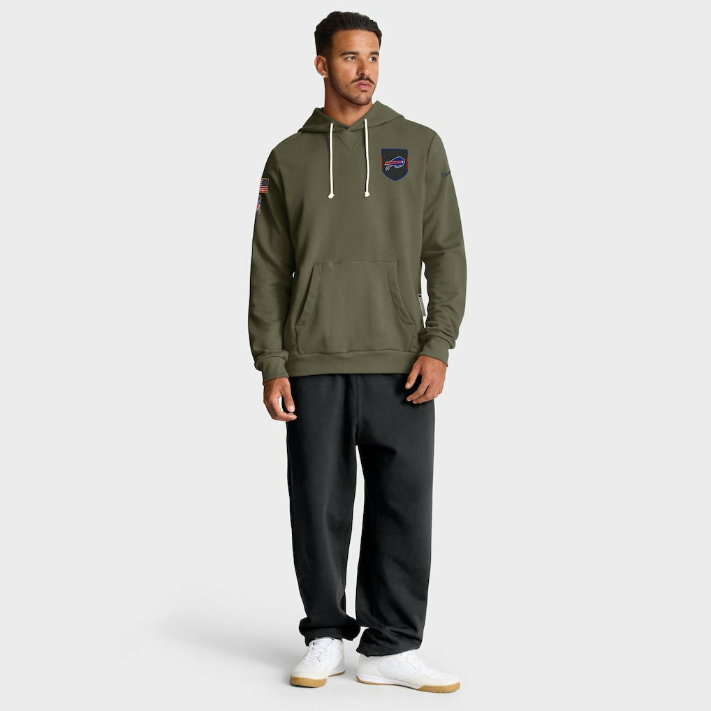 Buffalo Bills 2025 Salute to Service Sideline Standard Issue Dri-FIT Hoodie - Olive sale