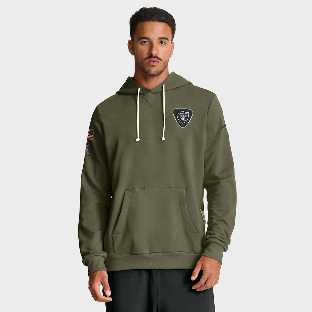 Las Vegas Raiders 2025 Salute to Service Sideline Standard Issue Dri-FIT Hoodie - Olive online