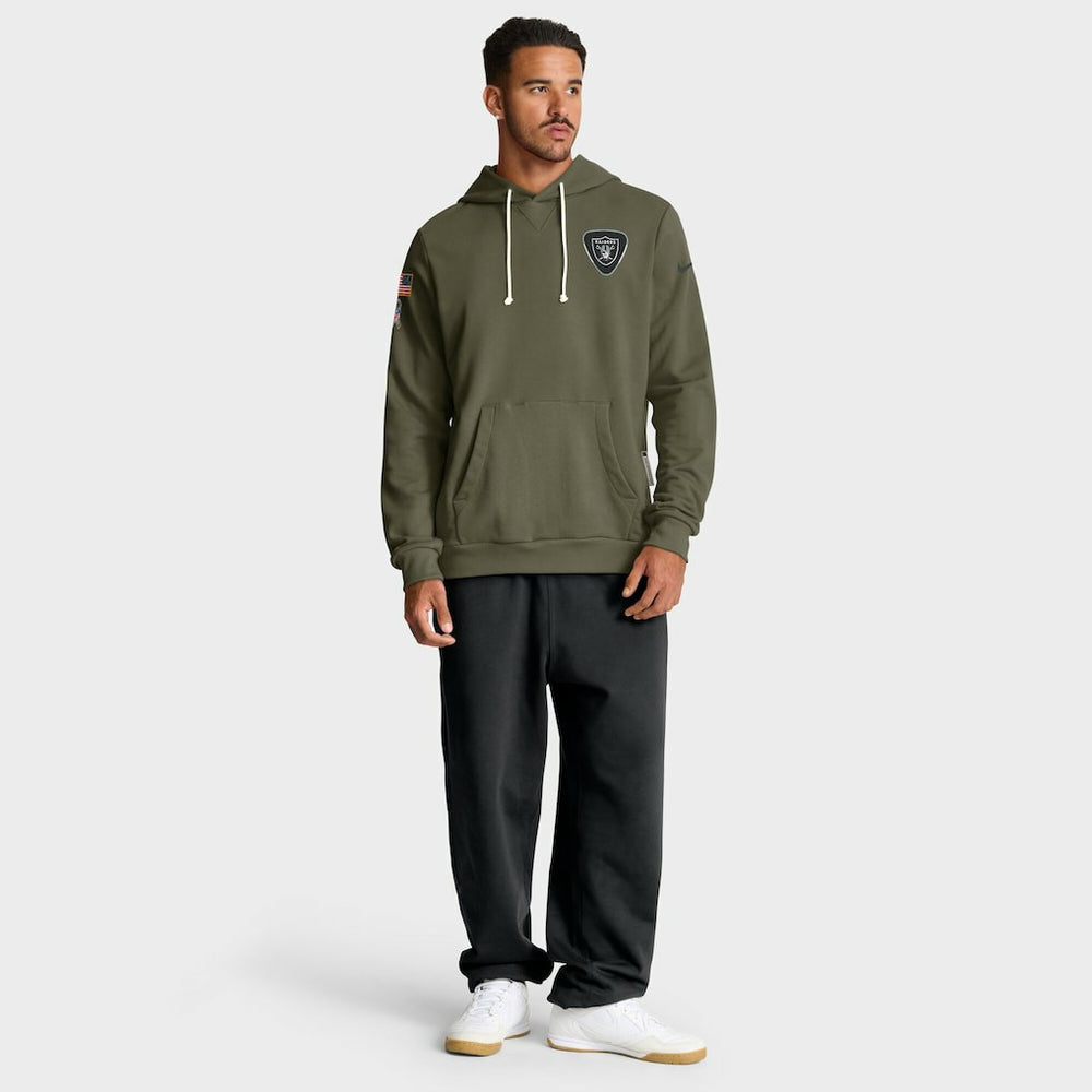Las Vegas Raiders 2025 Salute to Service Sideline Standard Issue Dri-FIT Hoodie - Olive online