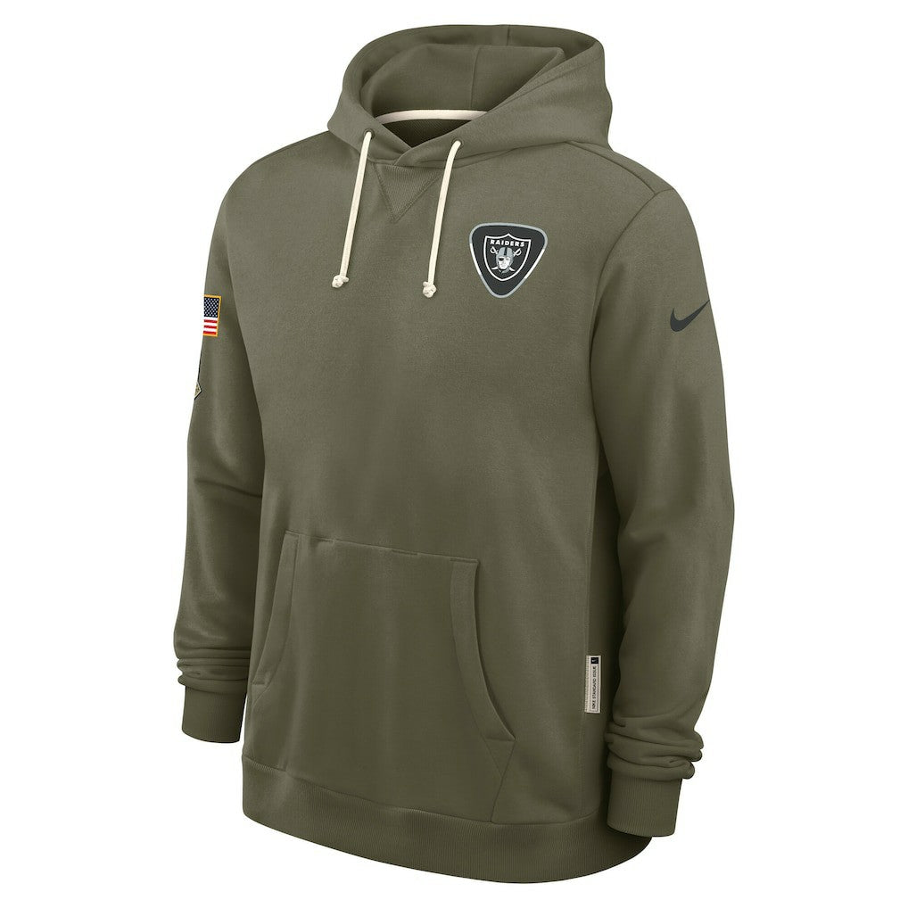 Las Vegas Raiders 2025 Salute to Service Sideline Standard Issue Dri-FIT Hoodie - Olive online