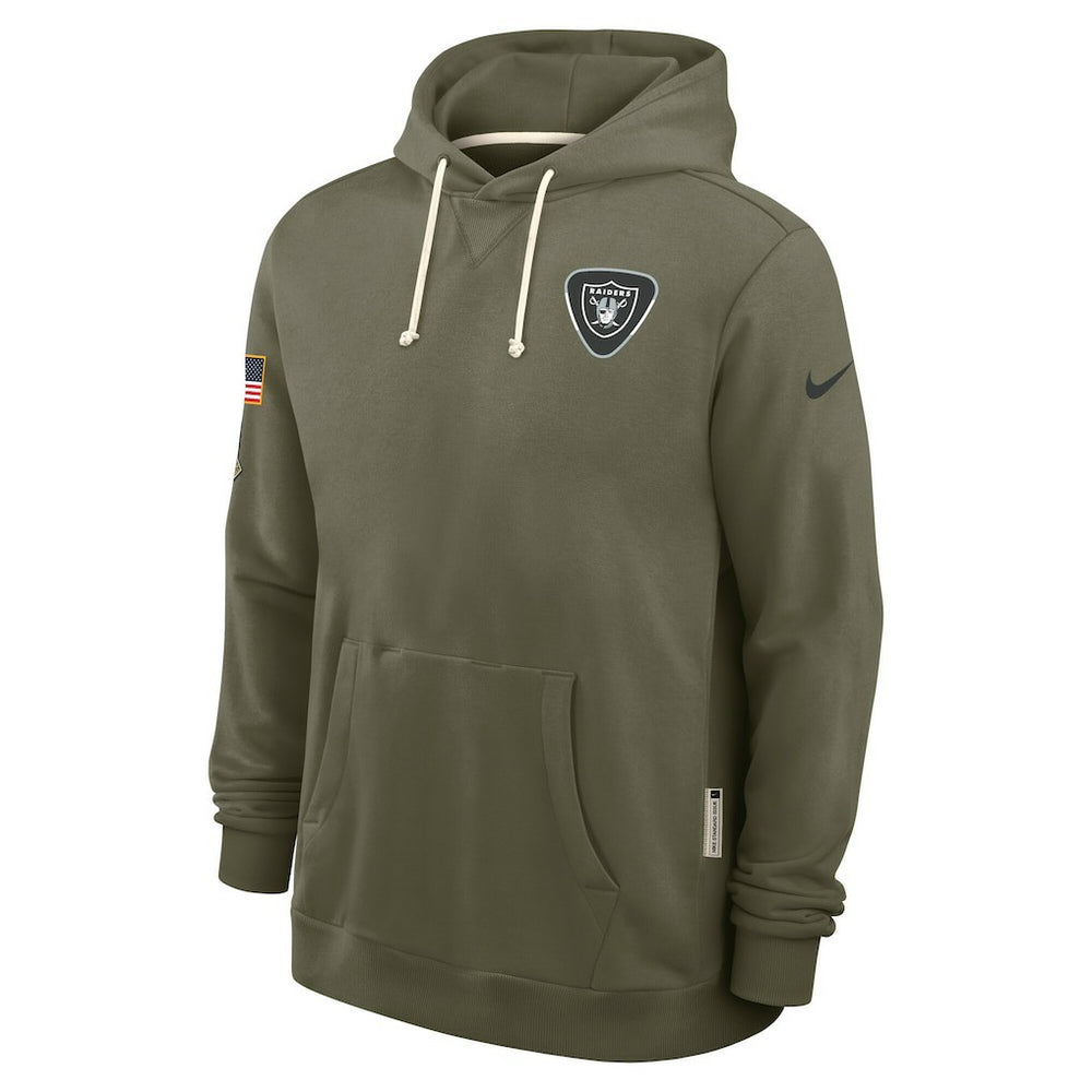 Las Vegas Raiders 2025 Salute to Service Sideline Standard Issue Dri-FIT Hoodie - Olive online
