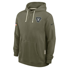 Las Vegas Raiders 2025 Salute to Service Sideline Standard Issue Dri-FIT Hoodie - Olive online