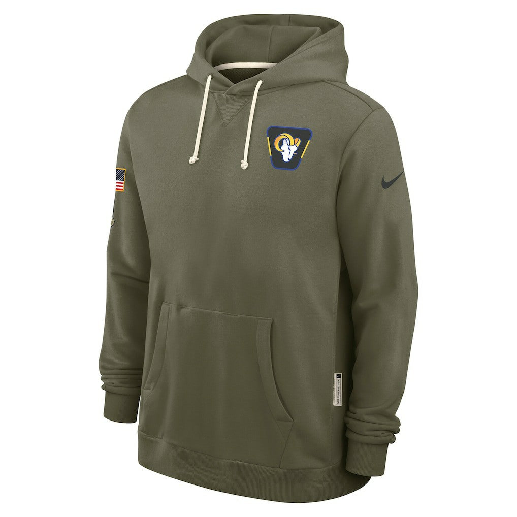 Los Angeles Rams 2025 Salute to Service Sideline Standard Issue Dri-FIT Hoodie - Olive discount