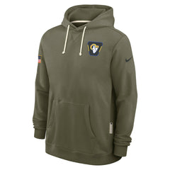 Los Angeles Rams 2025 Salute to Service Sideline Standard Issue Dri-FIT Hoodie - Olive discount