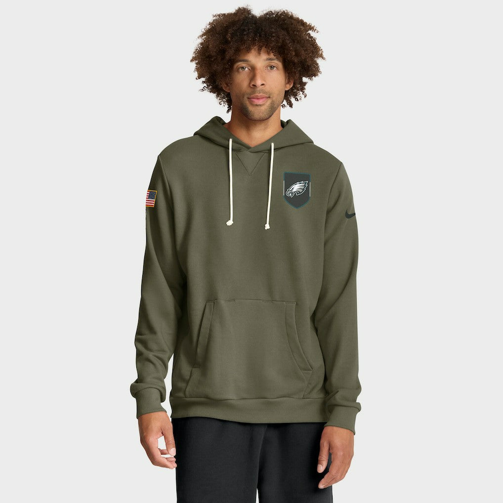 Philadelphia Eagles 2025 Salute to Service Sideline Standard Issue Dri-FIT Hoodie - Olive online