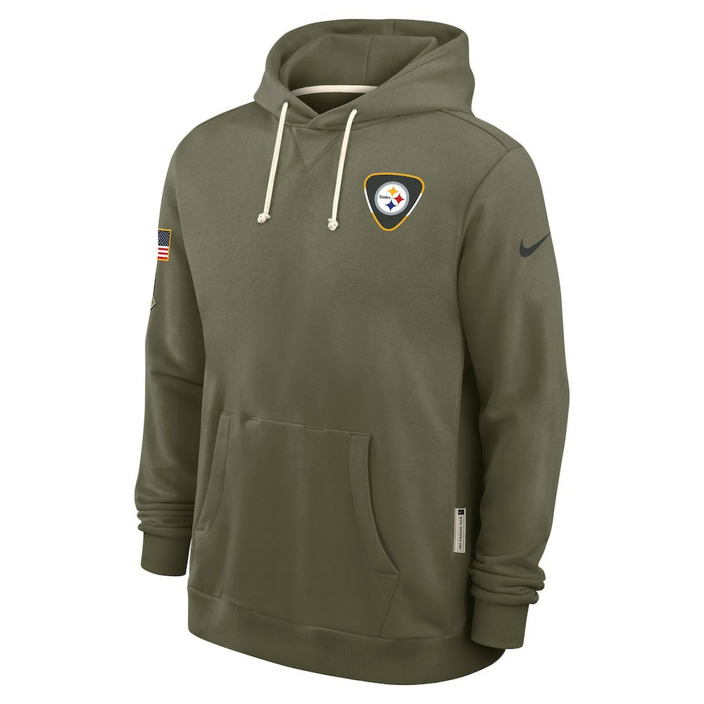 Pittsburgh Steelers 2025 Salute to Service Sideline Standard Issue Dri-FIT Hoodie - Olive cheap