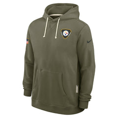 Pittsburgh Steelers 2025 Salute to Service Sideline Standard Issue Dri-FIT Hoodie - Olive cheap