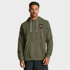 San Francisco 49ers 2025 Salute to Service Sideline Standard Issue Dri-FIT Hoodie - Olive sale