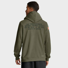 San Francisco 49ers 2025 Salute to Service Sideline Standard Issue Dri-FIT Hoodie - Olive sale