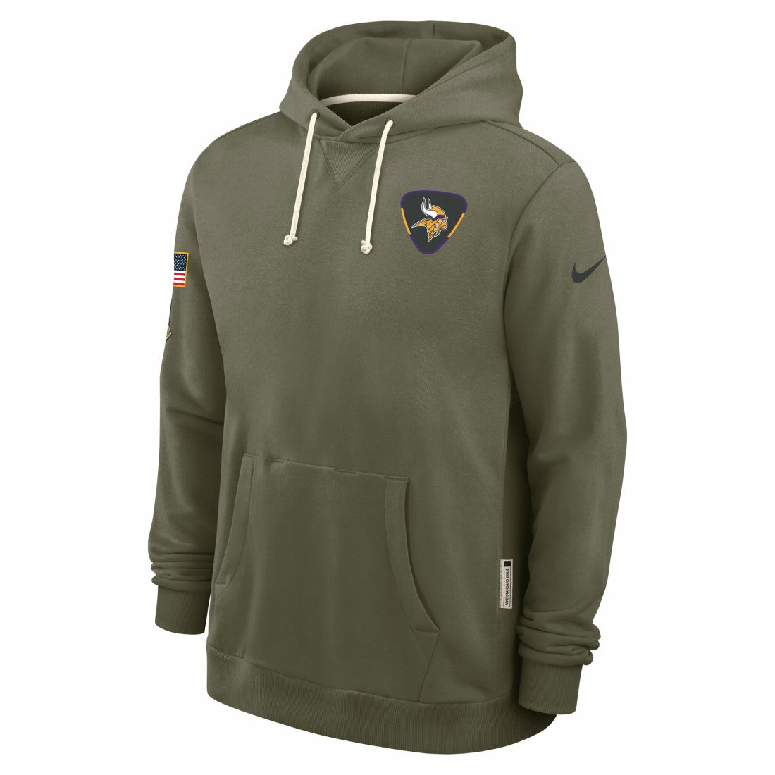 Minnesota Vikings 2025 Salute to Service Sideline Standard Issue Dri-FIT Hoodie - Olive sale