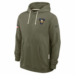 Minnesota Vikings 2025 Salute to Service Sideline Standard Issue Dri-FIT Hoodie - Olive sale