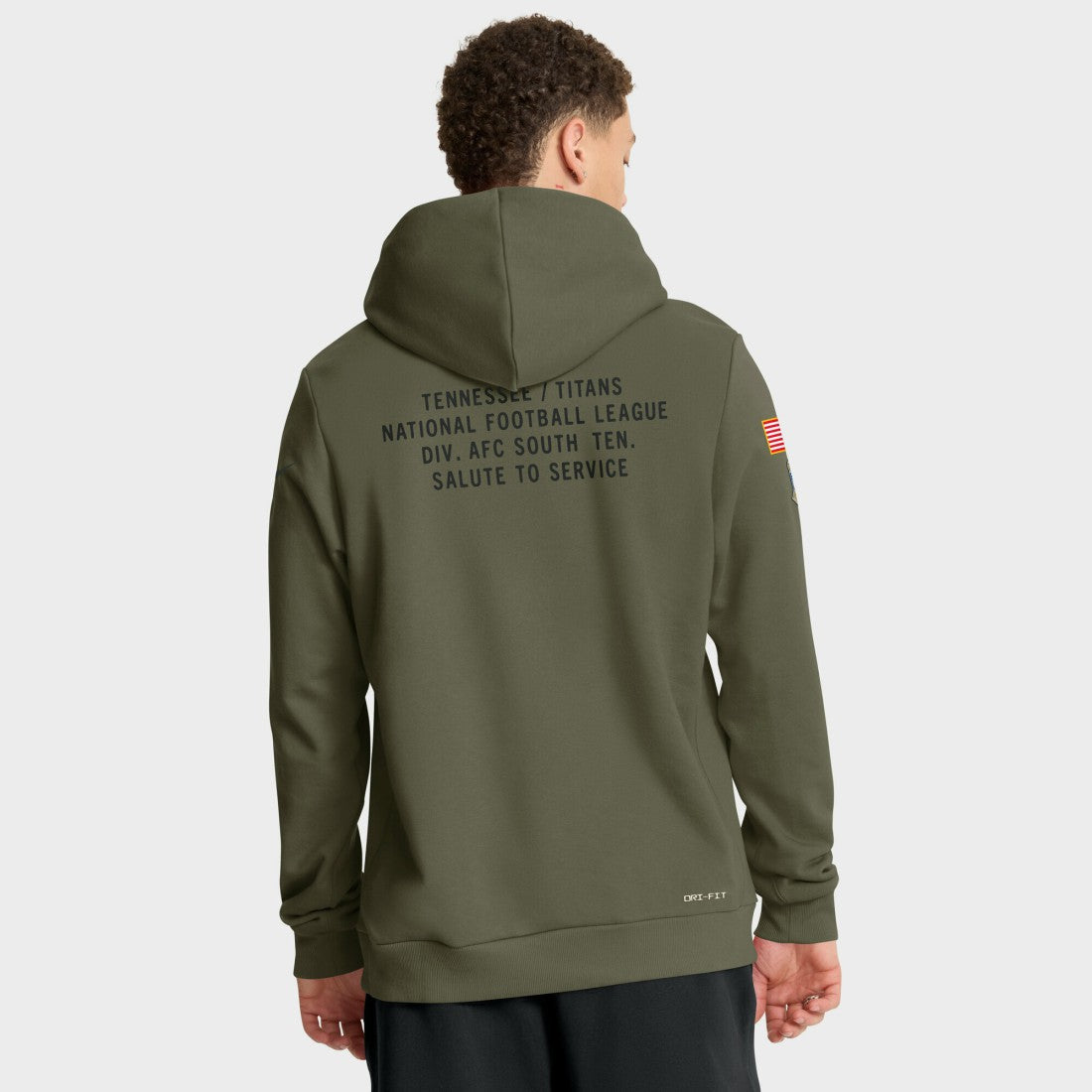 Tennessee Titans 2025 Salute to Service Sideline Standard Issue Dri-FIT Hoodie - Olive discount