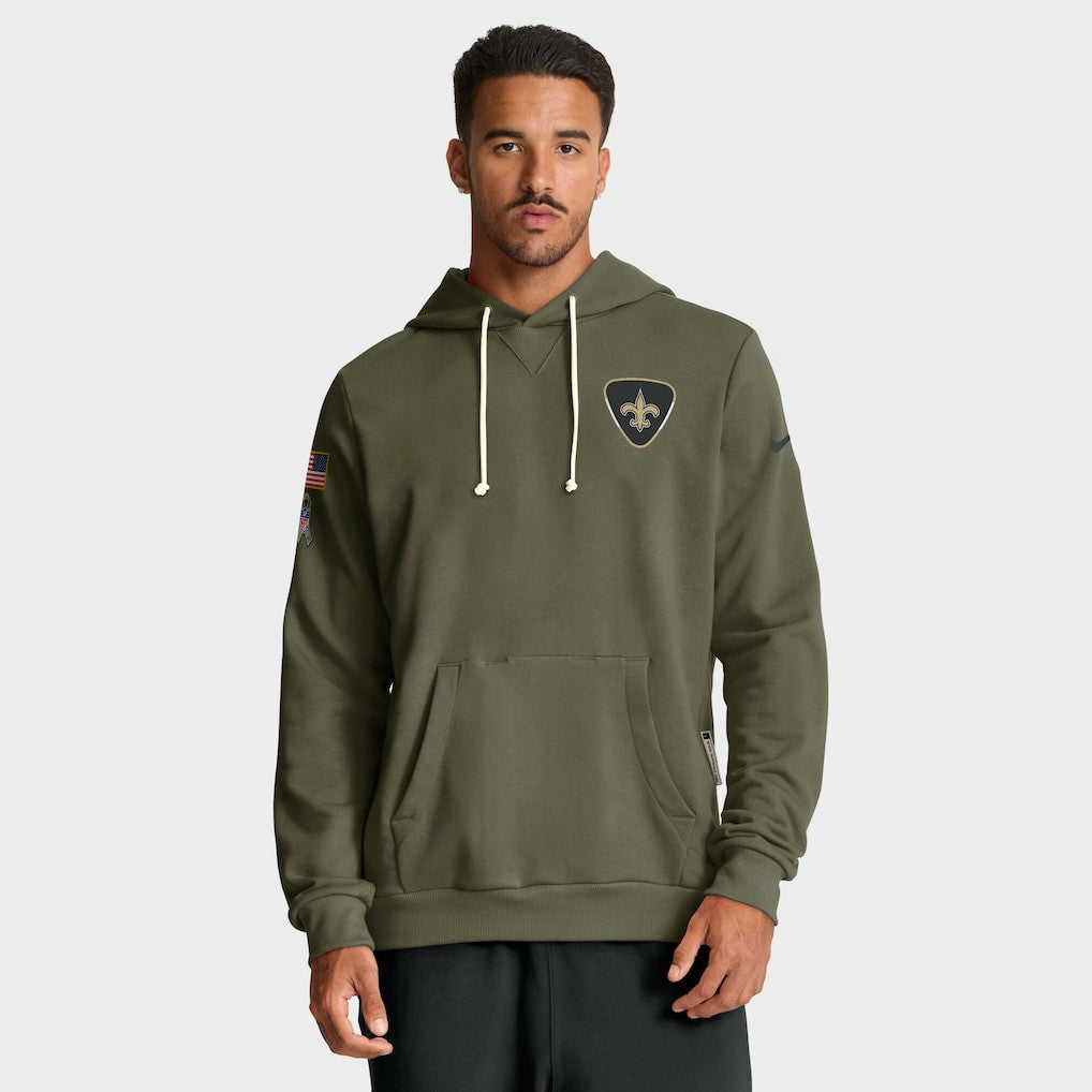 New Orleans Saints 2025 Salute to Service Sideline Standard Issue Dri-FIT Hoodie - Olive sale