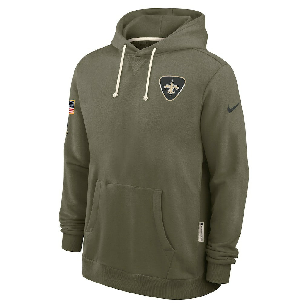 New Orleans Saints 2025 Salute to Service Sideline Standard Issue Dri-FIT Hoodie - Olive sale