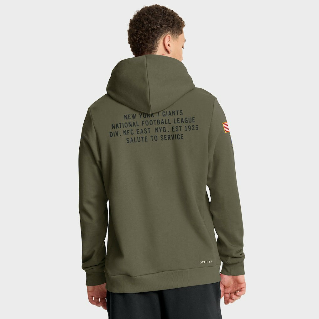 New York Giants 2025 Salute to Service Sideline Standard Issue Dri-FIT Hoodie - Olive discount